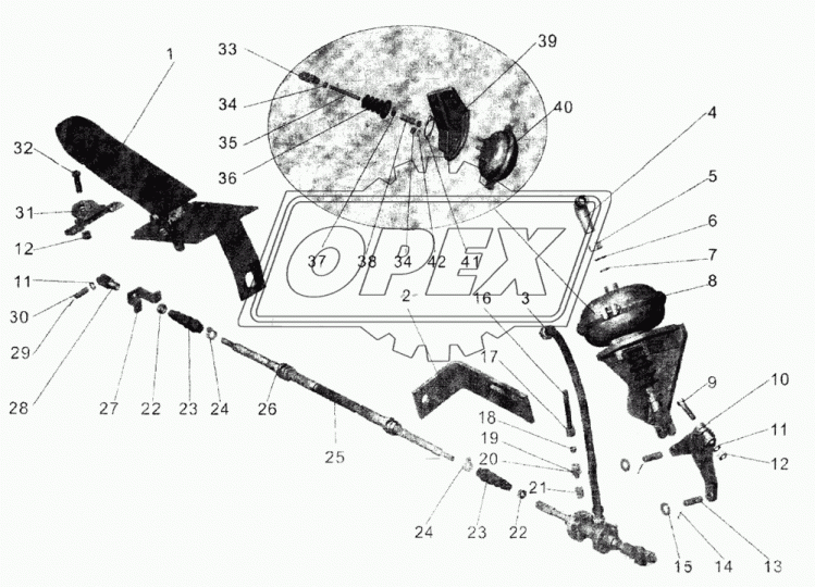 374535 Гайка ГОСТ-5915 М12х1,25 низкая (левая резьба); h=7 К=19 (левая резьба) МАЗ
